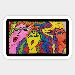 Funky Ladies Sticker